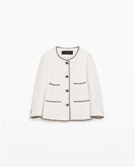 boucle jacket zara